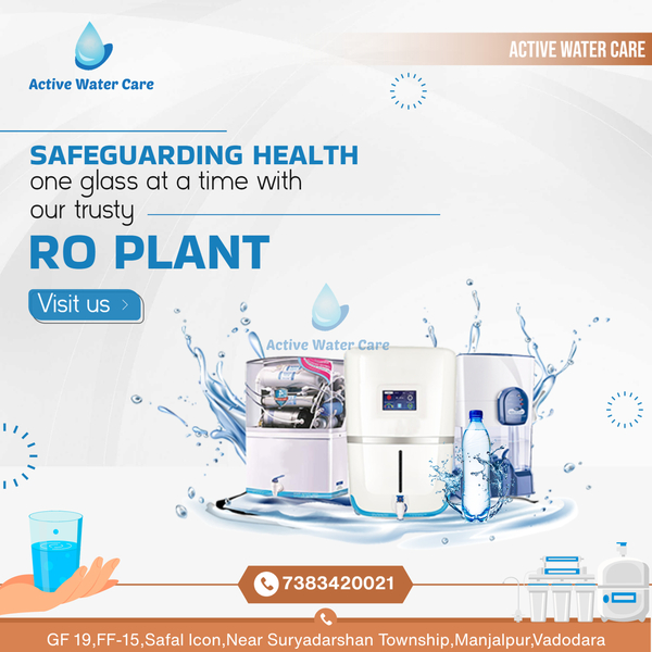 Cover photo of Active Water Care | Vadodara's Best RO Purifier Dealers | Water Purifier Sales & Service | Ro Water Purifier in Manjalpur